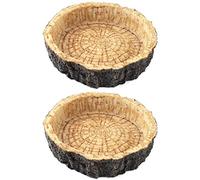 Wzxksoac 2 Pack Reptile Food Bowls - Reptile Water and Food Bowls, Novelty Food Bowl for Lizards, Young Bearded, Snakes