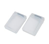 Wzxksoac 2 packs Clear 3.5 INCH HDD Hard Drive Storage Case