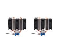 Wzxksoac 2 PC Thermoelectric Cooler Semiconductor Refrigeration Peltier Cooler Air Cooling Radiator Water Chiller Cooling System