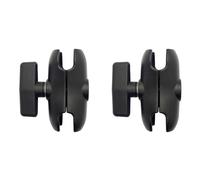 Wzxksoac 2 Pcs 9CM Length Aluminium Alloy Double Socket Arm for RAM with 1.5 Inch Ball Base Mount Motorcycle Camera Extension Arm