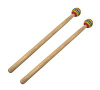 Wzxksoac 2 Pcs Drum Mallet Soft Lollipop Rainbow Drum Mallets Head Beat Percussion Drumsticks for Adults and Child Instrument Band Accessory Part