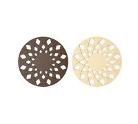 Wzxksoac 2 PCS Heat Insulation Mat High-Temperature Sand Pot Mat Silica Gel Hollow Anti Scalding Table Placemat C