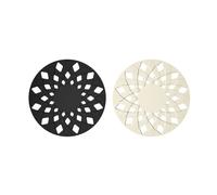 Wzxksoac 2 Piece Heat Insulation Mat High-Temperature Sand Pot Mat Hollow Anti Scalding Table Placemat G