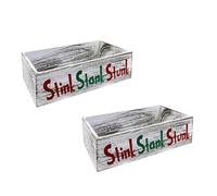 Wzxksoac 2 Pieces Wooden Stink Stank Stunk Bathroom Decor, Stink Stank Stunk Bathroom Decor Toilet Paper Box
