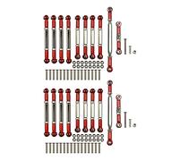 Wzxksoac 2 set for MN D90 D91 D96 D99S MN99S MN90 1/12 RC Car Upgrade Accessories Metal Pull Rod Steering Link Rod Set Parts,RD
