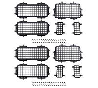 Wzxksoac 2 set for MN D90 D99S MN99S 1/12 Rear Side Metal Stereoscopic Window Mesh Protective Net Accessories