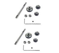 Wzxksoac 2 set Metal Transmission Gear with D Steel Gears Set for D12 1/10 RC Car Upgrade Parts Accessories