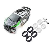 Wzxksoac 2 Set RC Car Part: 1 Pcs RC Car Shell Body Remote Control Toy & 1 Set K969-01 K969-02 Wheel Rim Hub with Tire