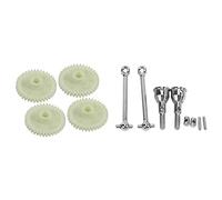 Wzxksoac 2 Set RC Car Part: 1 Set Main Drive Gear 38T &1 Set Metal Front CVD Drive Shaft
