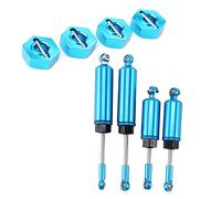 Wzxksoac 2 Set RC Car Part: 1 Set Metal Hexagon Set & 1 Set Front and Rear Set