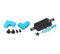Wzxksoac 2 Set RC Car Part: 1 Set Servo Seat 1/18 Rc Car Parts Metal Parts & 1 Set Upgrade Carbon Fiber Chassis Parts