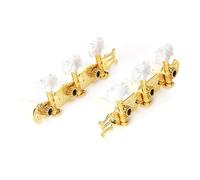 Wzxksoac 2 Sets of Classical-Gold-Proof Knobs White-Headed Classical Guitar String Buttons Guitar Tuning Guitar Accessories