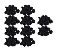 Wzxksoac 200 Pcs Black Rose Artificial Silk Flower Party Wedding House Office Garden Decor DIY
