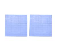 Wzxksoac 200pcs 10X10X1mm Silicone Thermal Pad for Conductive Heat Sink Insulation Pate, Blue