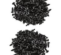 Wzxksoac 200Pcs Black Guitar Pickguard Screws for Strat/Tele Electric Guitar Bass