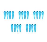 Wzxksoac 20PCS 37mm 25T Metal Extension Steering Servo Arm Horn for RC Car Crawler Parts,Blue