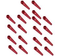 Wzxksoac 20PCS 37mm 25T Metal Extension Steering Servo Arm Horn for RC Car Crawler Parts,Red