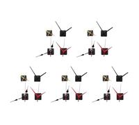 Wzxksoac 20Pcs Long Shaft Quartz Clock Movement Mechanism Motor Kit with 30 Pair Different Clock Repair Parts Replacement
