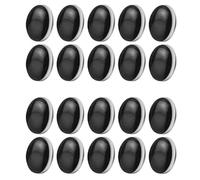 Wzxksoac 20PCS Magnetic Curtain Weights Drapery Weights Magnet Shower Curtain Weights Bottom for Tablecloth Curtain,Black