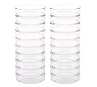 Wzxksoac 20Pcs Sterile w/Lids for Lab Plate Bacterial 55mm x 15mm