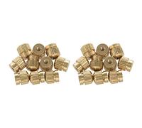 Wzxksoac 20Pcs Tenor Horn Key Button Piston Value Cap Screws for Trumpet Tenor Horn Cornet Tuba Accessories