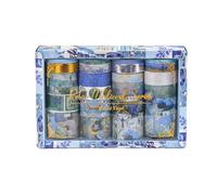 Wzxksoac 24 Rolls Retro Washi Tapes for Crafts and Journaling DIY Washitape Cinta Adhesiva Decorativa School Supplies D