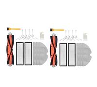 Wzxksoac 24Pcs for F9 Robot Vacuum Cleaner Main Brush Side Brush Hepa Filter Mop Cloth Accessories Parts
