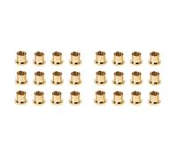 Wzxksoac 24Pcs Gold Plated Protection Cap Short Circuit Socket Phono Connector Shielding Socket Protect Cover,Gold
