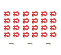 Wzxksoac 24Pcs Metal Bumper Trailer Hook Tow Shackle Rescue Hook for 1/24 RC Crawler Car Axial SCX24 Upgrade Parts Accessories