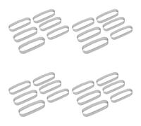 Wzxksoac 24PCS Oval Tart Ring Stainless Steel Perforated Mold Mousse Ring French Dessert Cake Decorating Mousse Mould Bakeware
