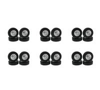 Wzxksoac 24Pcs Tire Tyre for D12 Mini 1/16 RC Drift Truck Car Spare Parts Accessories
