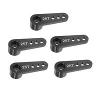 Wzxksoac 25T Aluminum Alloy RC Car Steering Servo Horn Arm for 1/10 1/8 RC Car Crawler Parts Black