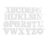 Wzxksoac 26 English Letters Epoxy Mold Decoration DIY Handmade Crystal Epoxy Silicone Jewelry Pendant Pendant