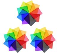 Wzxksoac 27Pcs Gel Light Filter Color Correction Colored Overlays Film Lighting Gel Filter for Film,Photo,Stage (Multicolor)