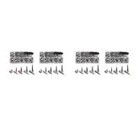 Wzxksoac 280 Sets Silver Mixed Shape Spikes and Studs Cone Croc Spikes Leather Rivet Kit for Clothing Shoes Belts DIY
