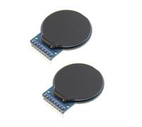Wzxksoac 2pcs 1.28 Inch Ips Full View TFT Display LCD Screen SPI Serial Port Round Screen 240X240 Resolution Color Screen Module