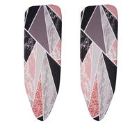 Wzxksoac 2pcs 140x49CM Fabric Marbling Ironing Board Cover Protective Iron Folding 1
