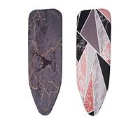 Wzxksoac 2Pcs 140x49CM Fabric Marbling Ironing Board Cover Protective Iron Folding for Ironing Cloth Guard Protect - 1 & 5
