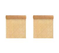 Wzxksoac 2pcs 16-Inch Wide Natural Rattan Webbing 40-Inch Long (3.3 Ft.) Rattan Webbing Rolls for Furniture,Chairs, Cabinets