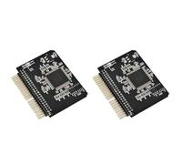 Wzxksoac 2pcs 2.5 Inch SD Card to IDE Adapter, SDHC/SDXC Memory Card Converter to Laptop HDD 44 Pin Male Port HDD Riser Card