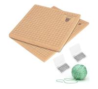 Wzxksoac 2Pcs Macrame Board with Grids with 100 T Pins Braiding Board Reusable Macrame Board for Braiding Bracelet Project