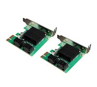 Wzxksoac 2Pcs Pcie to 3.0 Expansion Card Pci-E to 4-Port 3.0 Adapter Expansion Card 3.0 Adapter