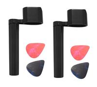 Wzxksoac 2Pcs String Stool + 4 Picks Premium Crank for Guitar String A Western Guitar, Classical Guitar,with Pin Puller and Picks