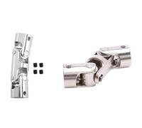 Wzxksoac 2set Rc Double Universal Joint Cardan Joint Gimbal Couplings with Screw,10X10mm & 6X6mm