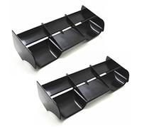 Wzxksoac 2X 1:8 RC Cars RC Plastic Nylon Tail Wing for 1/8 Scale Nitro Electric Powered Off Road BuggyTruck Remote,Black