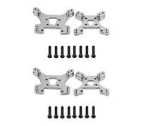 Wzxksoac 2X 144001 Part Front and Rear Shock Tower Board Set Replacement Accessories Parts for 144001 1/14 4WD RC Car,Silver