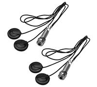 Wzxksoac 2X 21-INCHES Wire Length 1/4 Inch Output Jack 2 in 1 Piezo Pickup Disc Transducer for Guitar Violin Ukulele (with Cover)