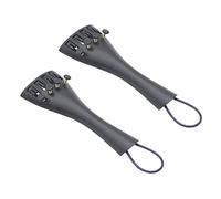 Wzxksoac 2X 3/4 4/4 Violin Fiddle Tailpiece Hill Style with 2Pcs Tailgut Tailcord 4 Fine Tuners Aluminum Alloy Strong