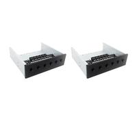 Wzxksoac 2X 6 Way Hard Disk Selector Controller Hard Drive Power Switch Module for Desktop Computer Support 2.5/3.5 Inch HDD