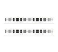 Wzxksoac 2X 88 Key Practice Keyboard Piano & Note Chart for Behind the Piano Keys,Guide Teaching Aid Note Chart